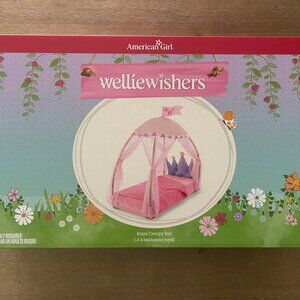 NWB American Girl WellieWishers Royal Canopy Bed